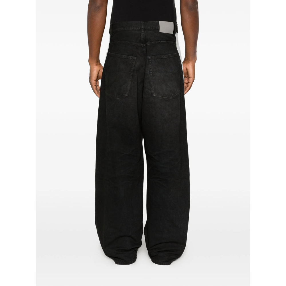 Balenciaga Black Denim - Wide-Leg Jeans Men BALENCIAGA