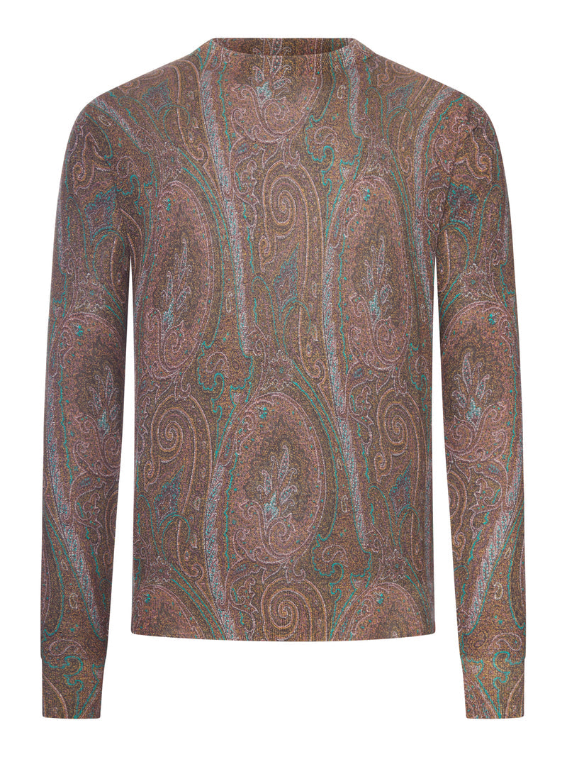 Etro Men Paisley Sweater In Silk And Cashmere Blend ETRO