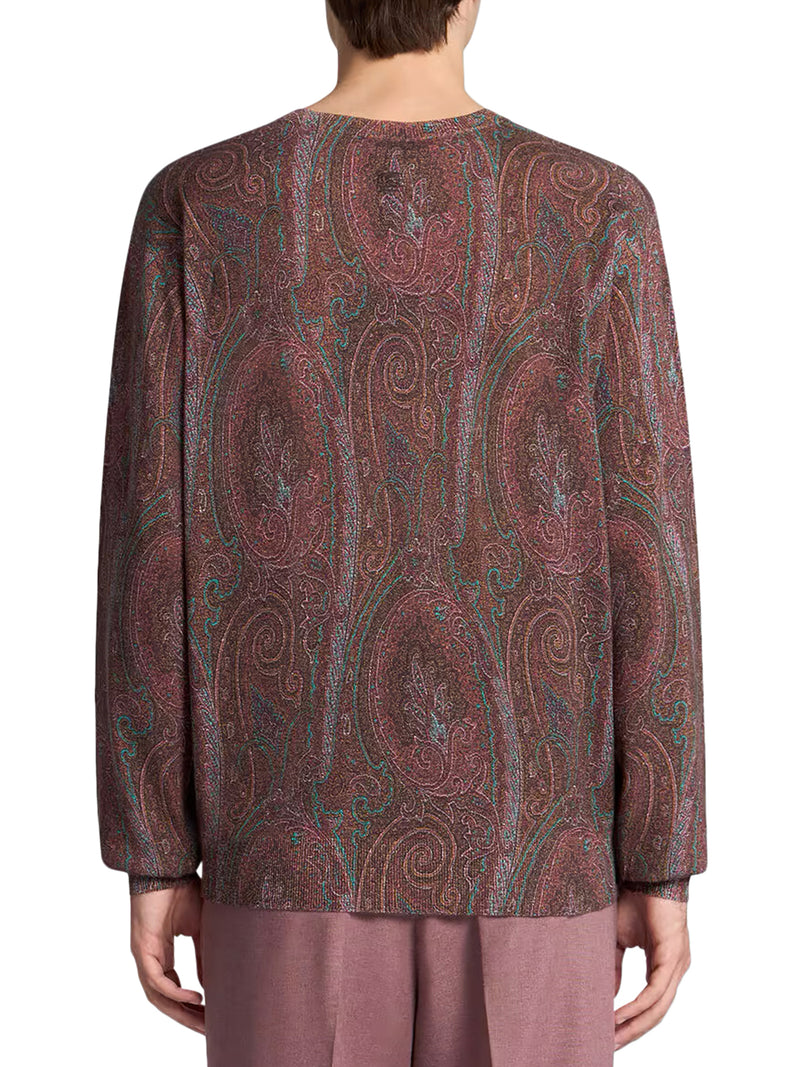 Etro Men Paisley Sweater In Silk And Cashmere Blend ETRO