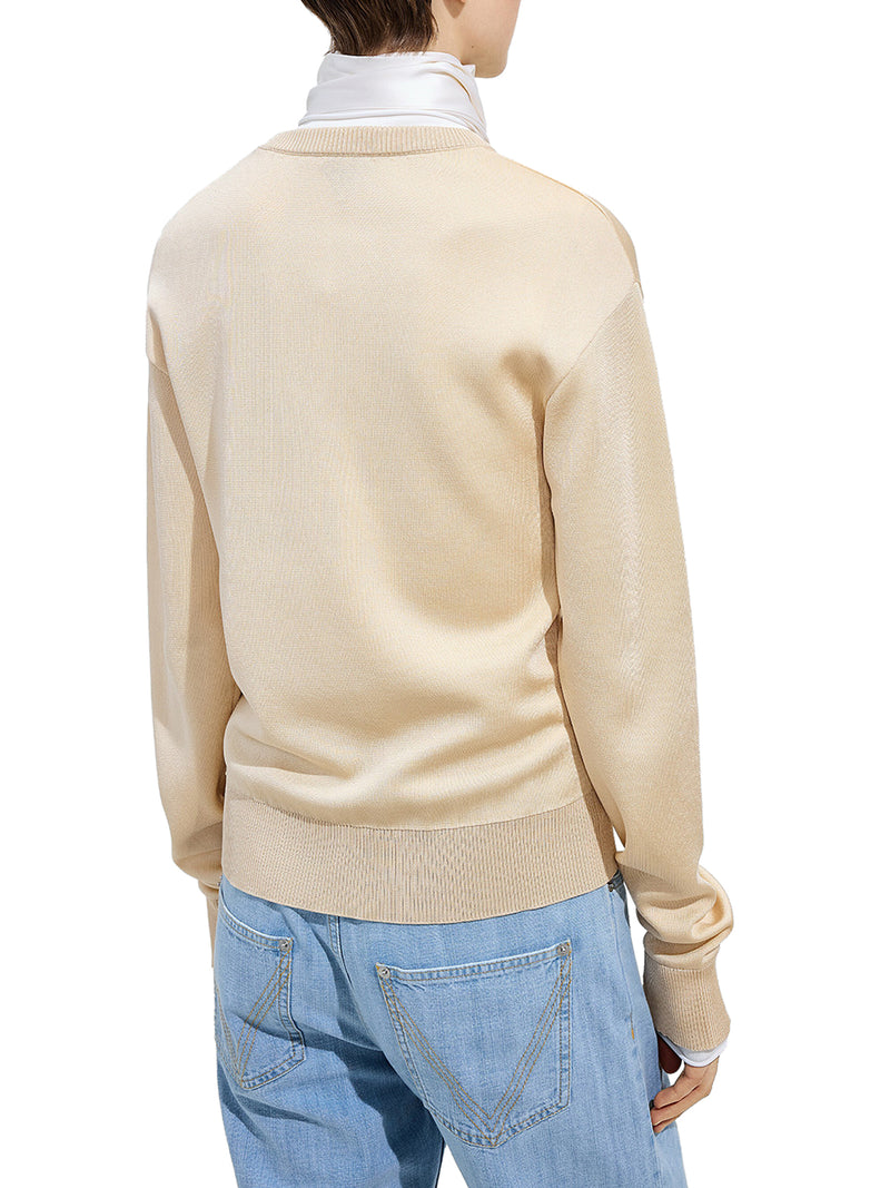 Bottega Veneta Women Double Silk Knit Cardigan BOTTEGA VENETA