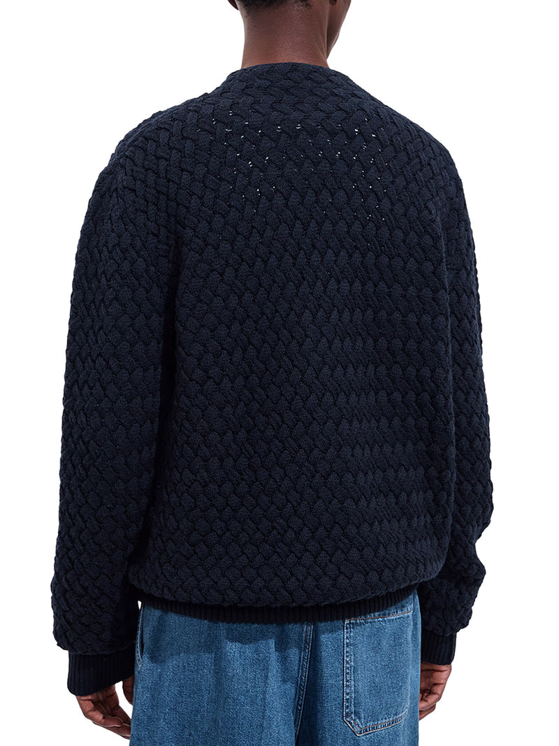 Bottega Veneta Men Cable-Knit Wool Cardigan BOTTEGA VENETA