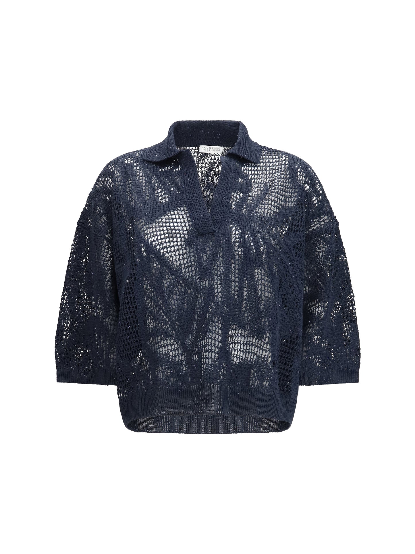 Brunello Cucinelli Women Dazzling Water Lillies Polo Shirt BRUNELLO CUCINELLI