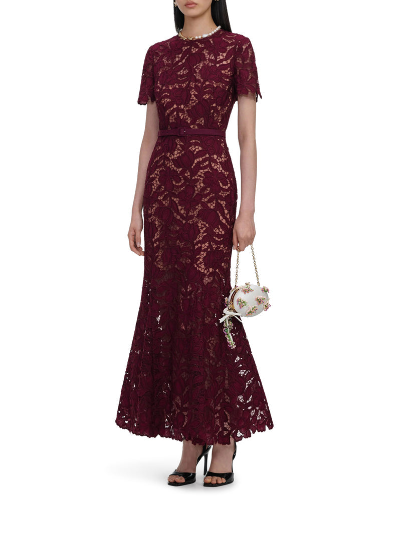 Self-Portrait Women Midi Lace Dress SELF-PORTRAIT
