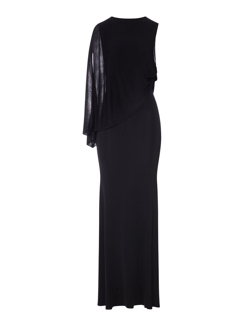 Self-Portrait Women Long One-Shoulder Knit Dress SELF-PORTRAIT