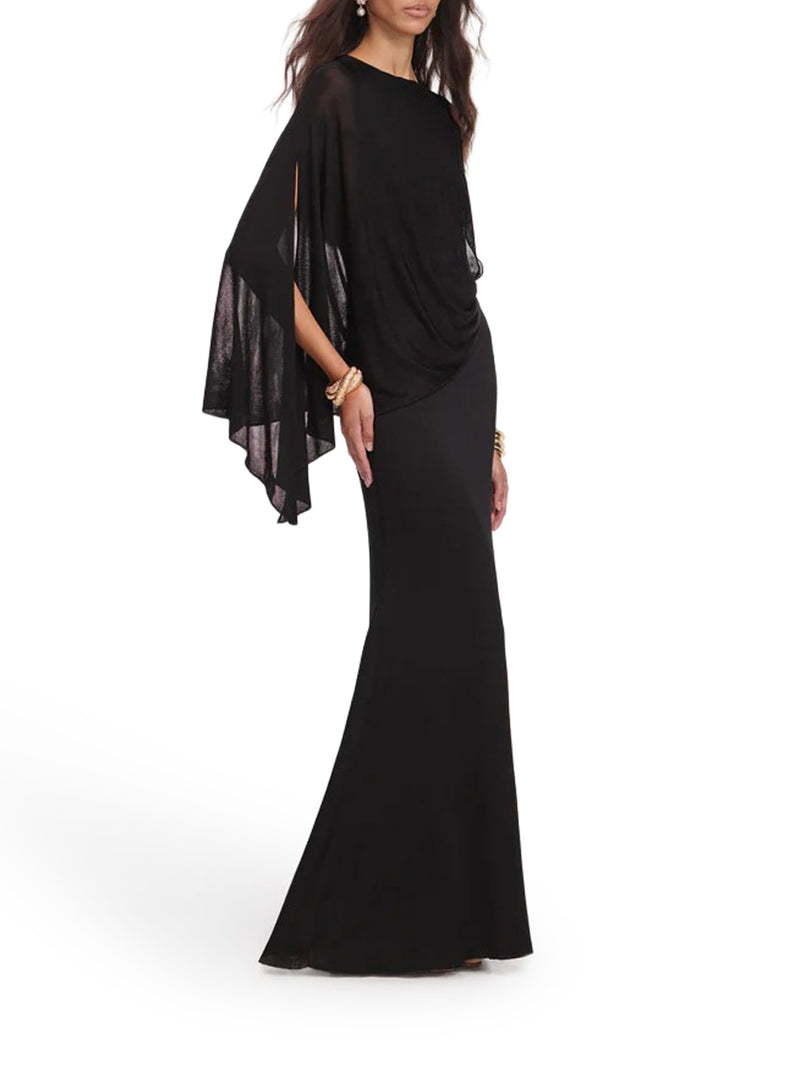 Self-Portrait Women Long One-Shoulder Knit Dress SELF-PORTRAIT