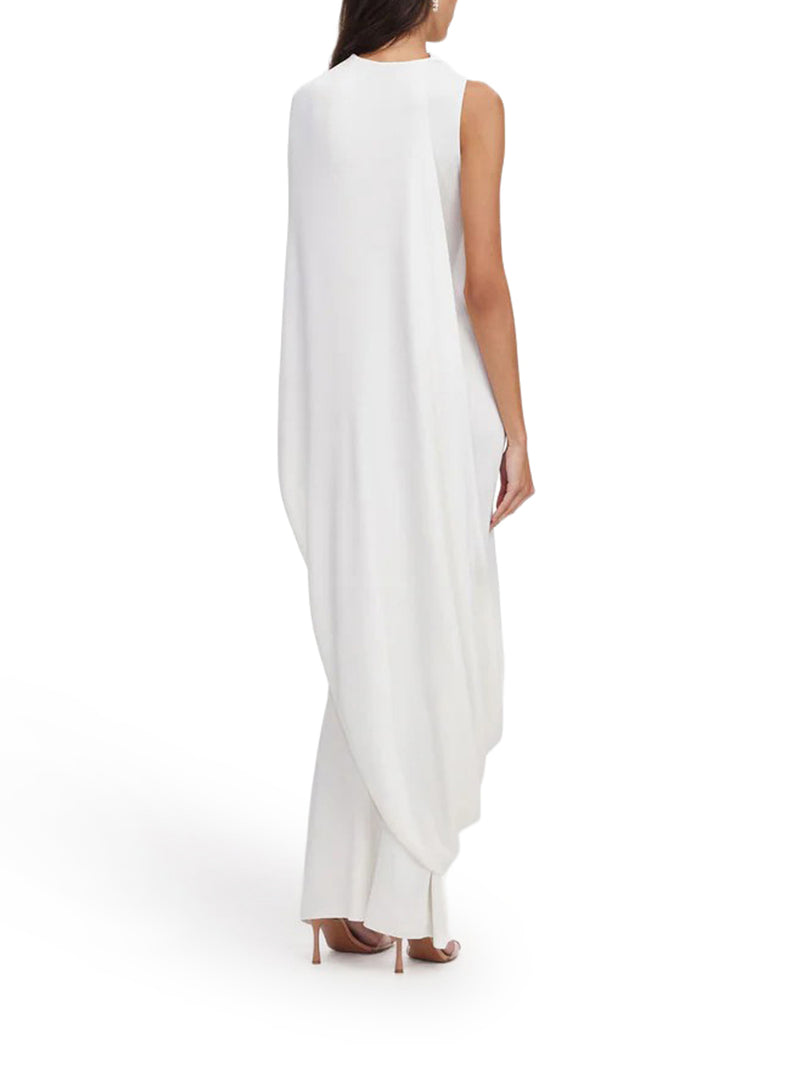 Self-Portrait Women Long Draped Knit Dress SELF-PORTRAIT