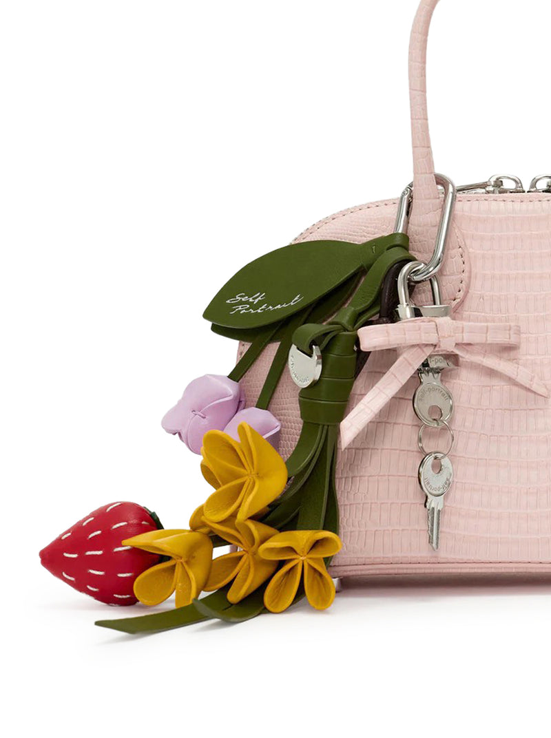 Self-Portrait Women Mini Leather Bag With Pendant SELF-PORTRAIT