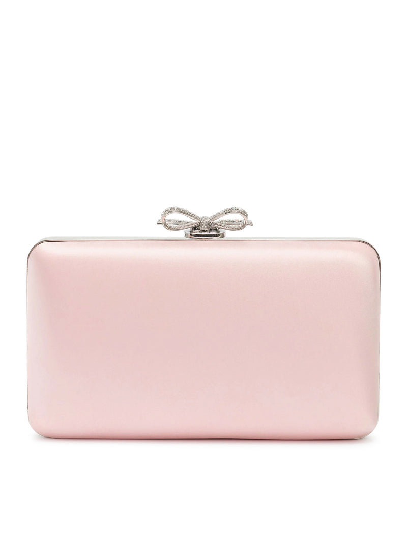 Self-Portrait Women Satin Clutch With Jewel Details SELF-PORTRAIT