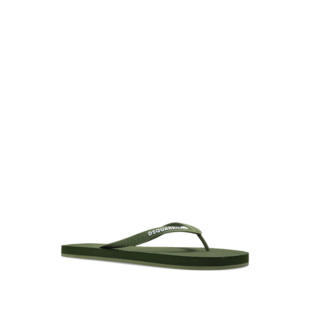 Dsquared2 Green Flip-Flops & Slides Men DSQUARED2