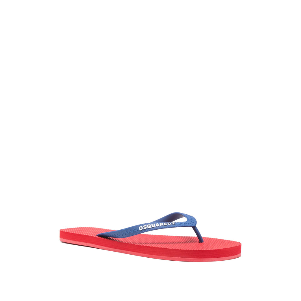 Dsquared2 Red Flip-Flops & Slides Men DSQUARED2