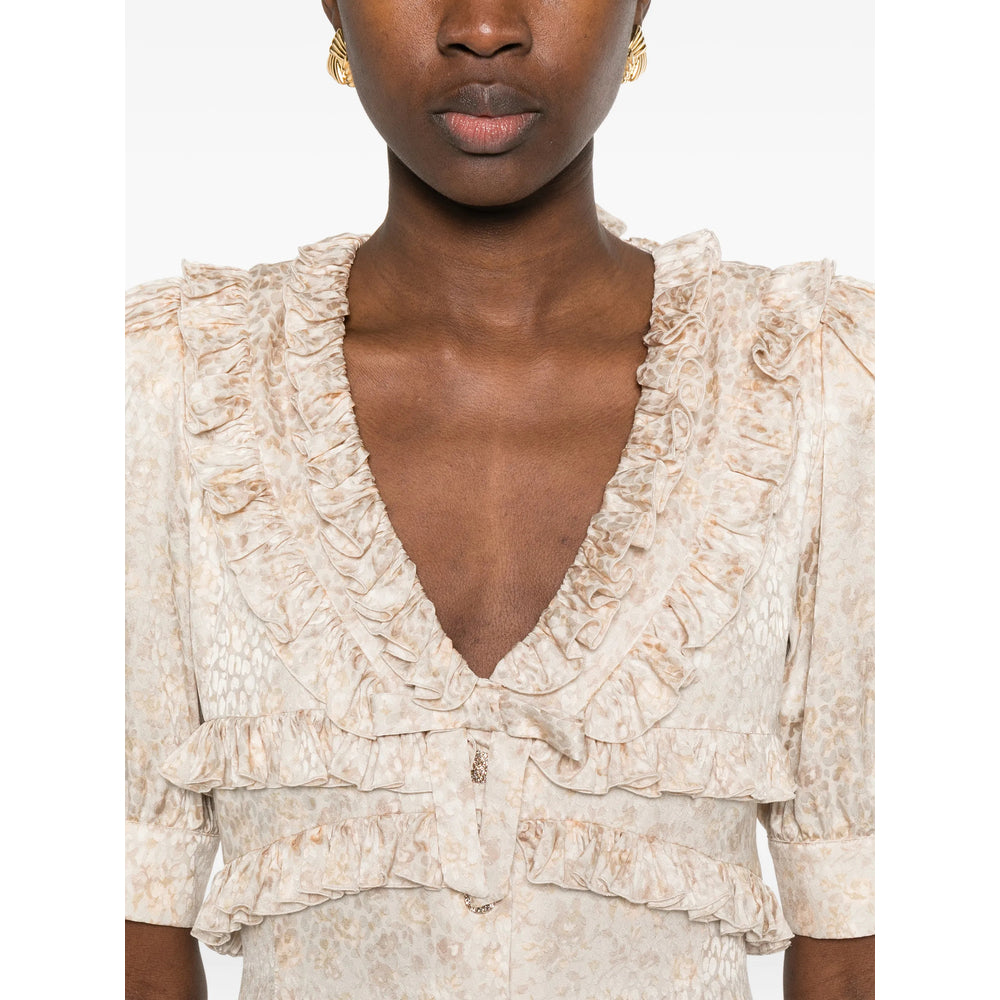 Alessandra Rich Neutrals Dresses - Day Dresses Women ALESSANDRA RICH