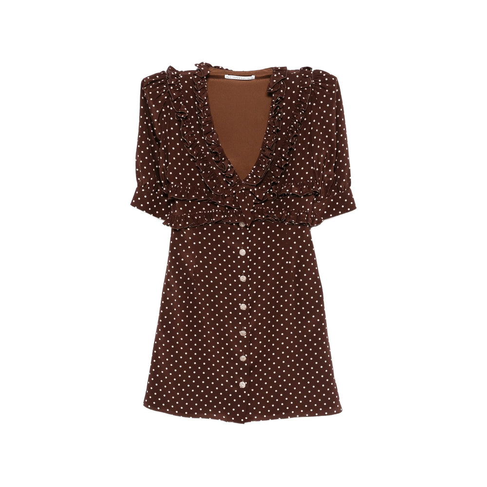 Alessandra Rich Brown Dresses - Day Dresses Women ALESSANDRA RICH