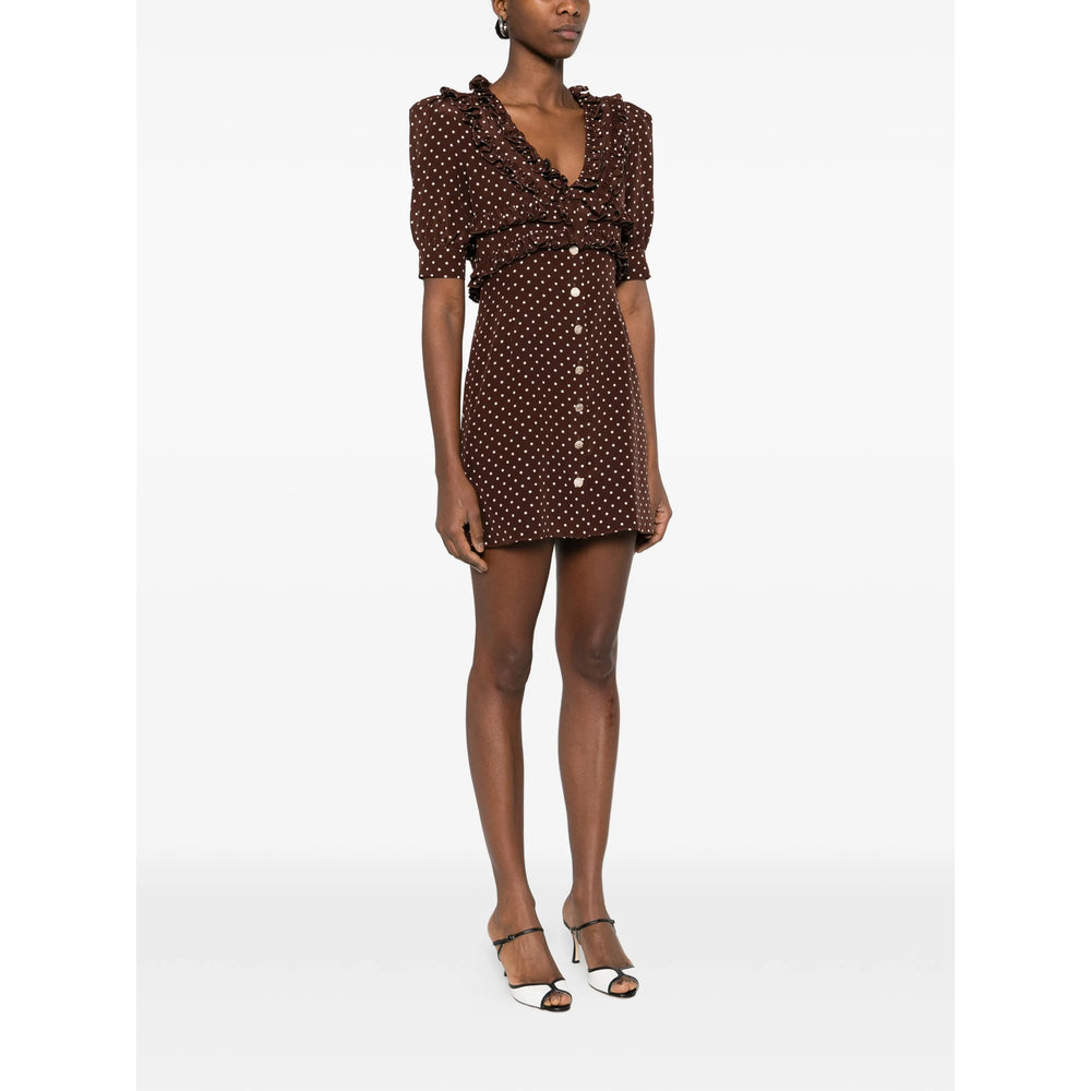 Alessandra Rich Brown Dresses - Day Dresses Women ALESSANDRA RICH