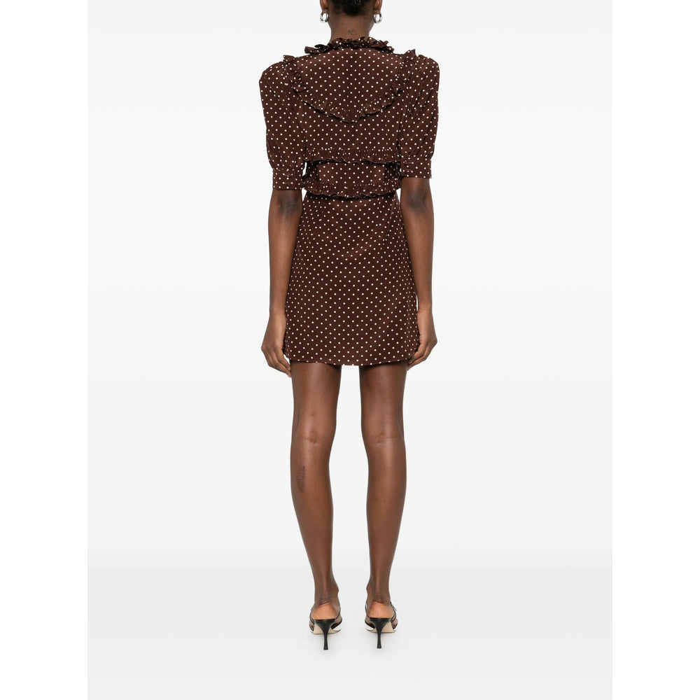 Alessandra Rich Brown Dresses - Day Dresses Women ALESSANDRA RICH