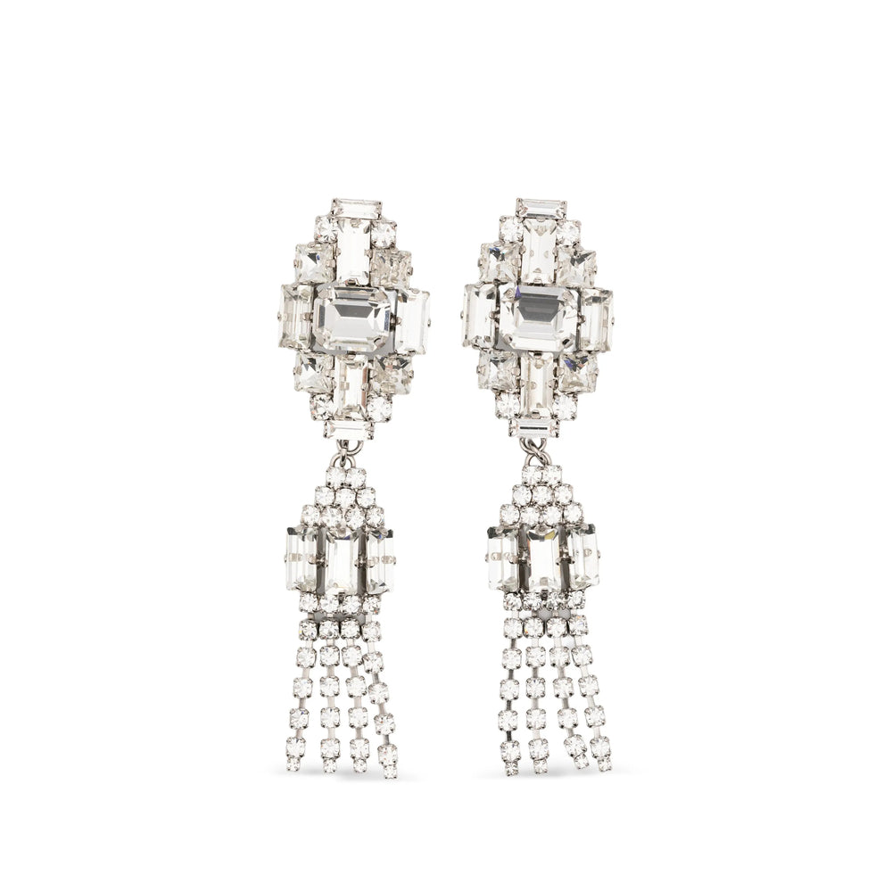 Alessandra Rich Silver Earrings Women ALESSANDRA RICH