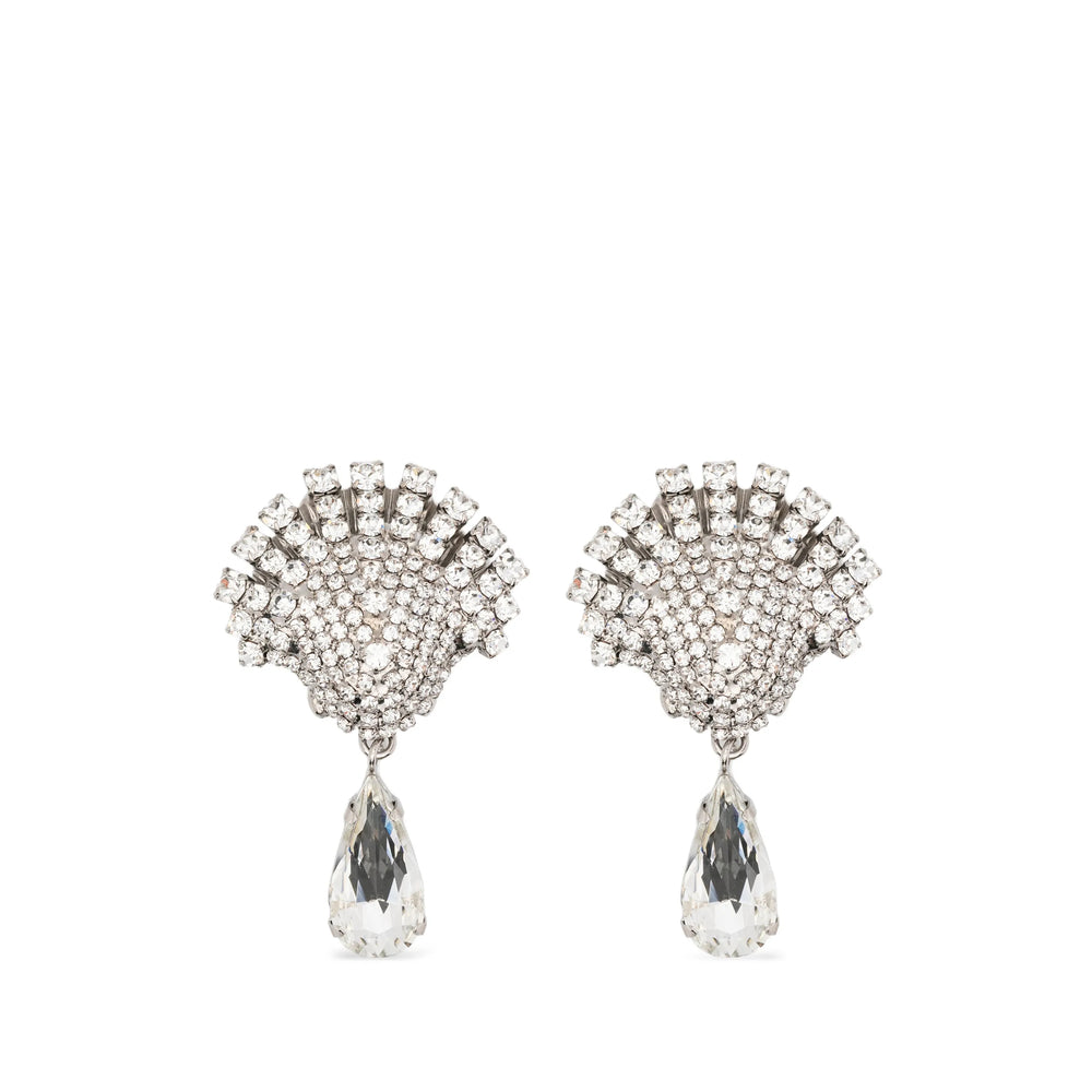 Alessandra Rich Silver Earrings Women ALESSANDRA RICH