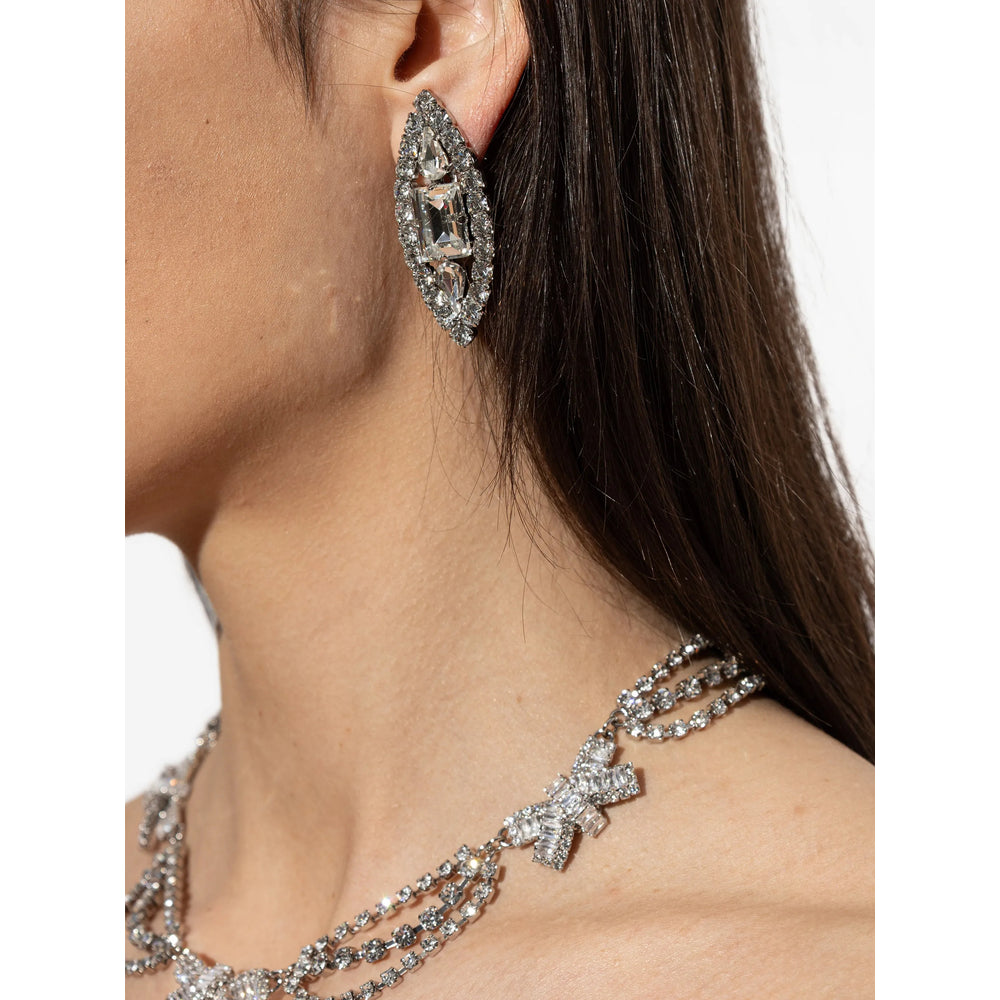 Alessandra Rich Silver Earrings Women ALESSANDRA RICH