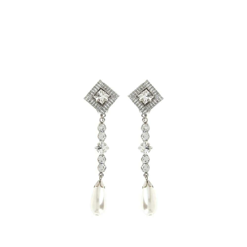 Alessandra Rich Silver Earrings Women Women ALESSANDRA RICH