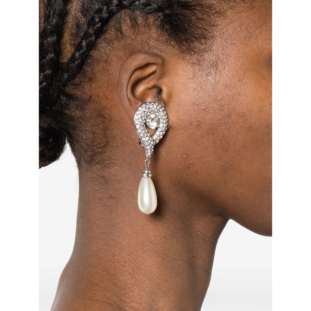 Alessandra Rich Silver Earrings Women ALESSANDRA RICH