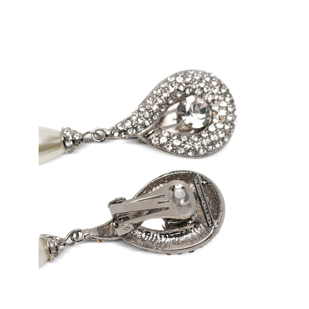 Alessandra Rich Silver Earrings Women ALESSANDRA RICH