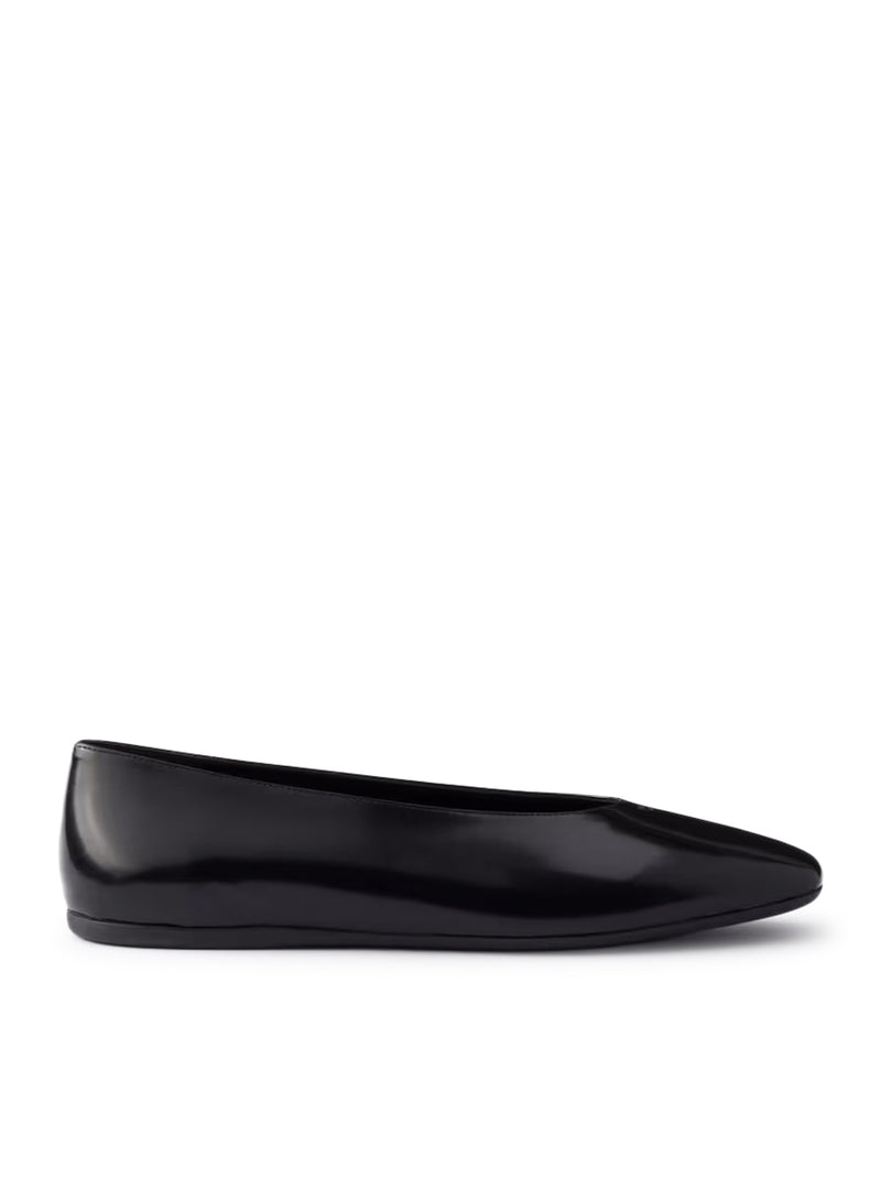 Prada Women Brushed Leather Ballerinas PRADA