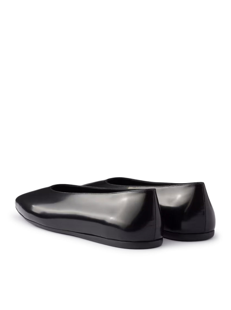 Prada Women Brushed Leather Ballerinas PRADA