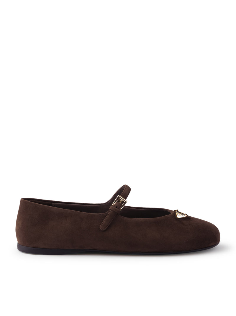 Prada Women Suede Ballerinas PRADA