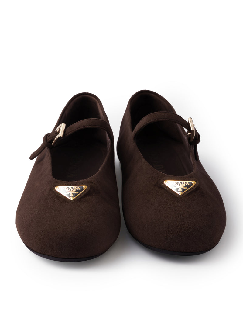 Prada Women Suede Ballerinas PRADA