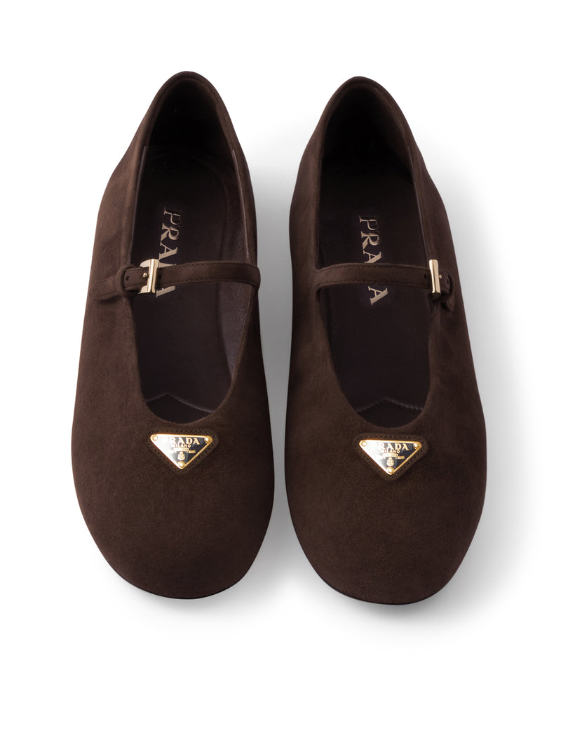 Prada Women Suede Ballerinas PRADA