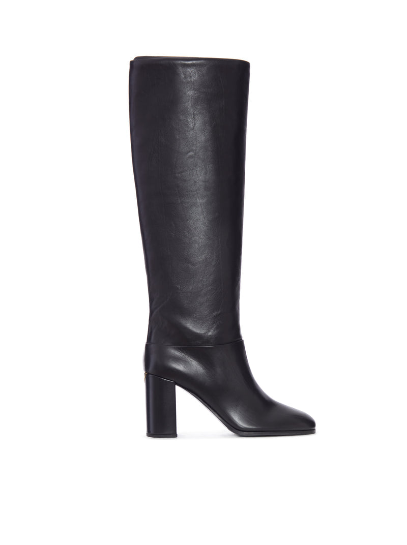 Prada Women Leather Heel Boots PRADA