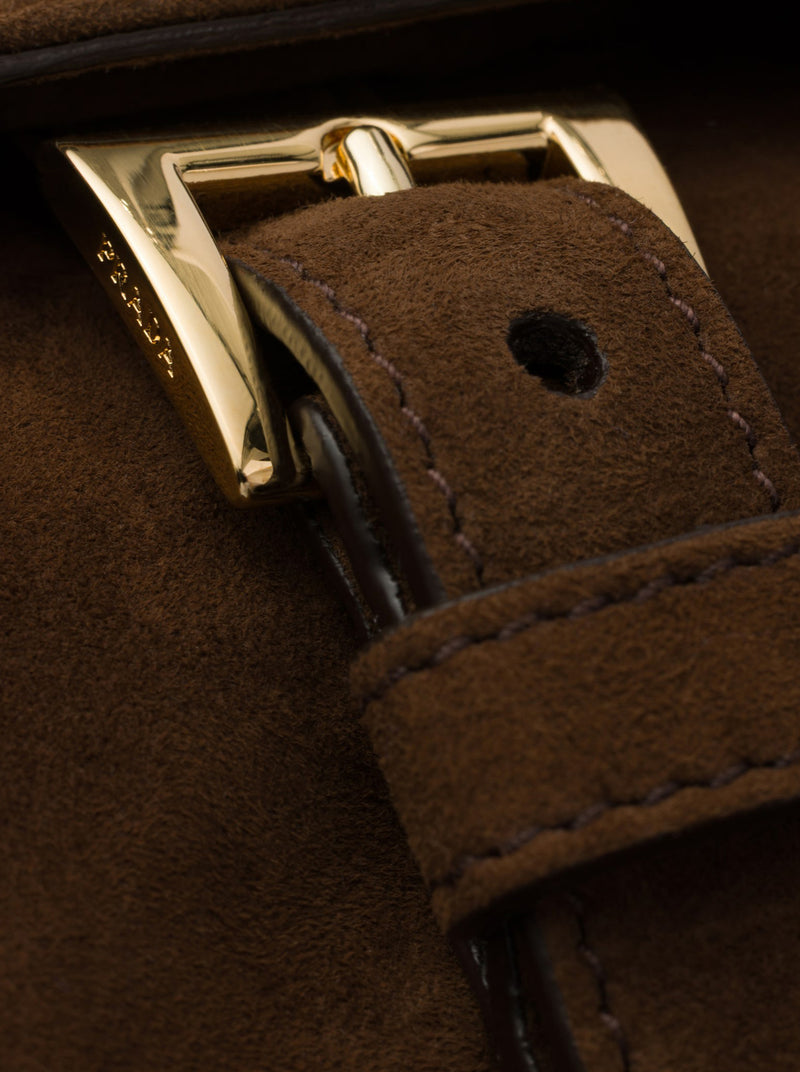 Prada Women Explore Medium Suede Shoulder Bag PRADA