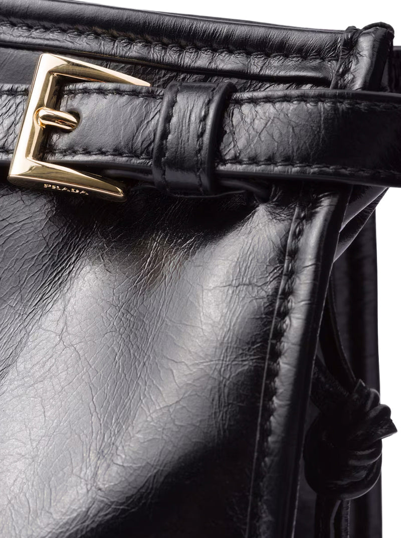 Prada Women Prada Bonnie Large Leather Handbag PRADA