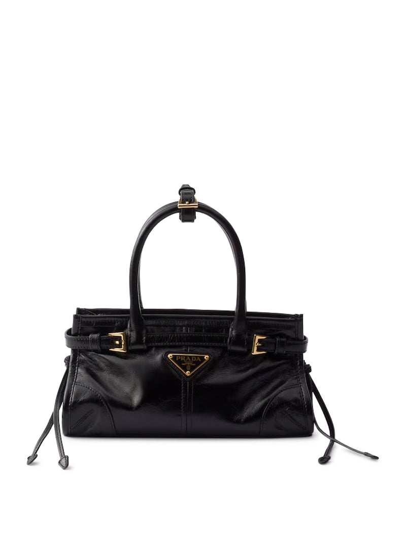 Prada Women Prada Bonnie Mini Leather Handbag PRADA