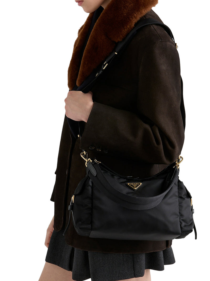 Prada Women Prada Explore Large Re-Nylon And Leather Bag PRADA