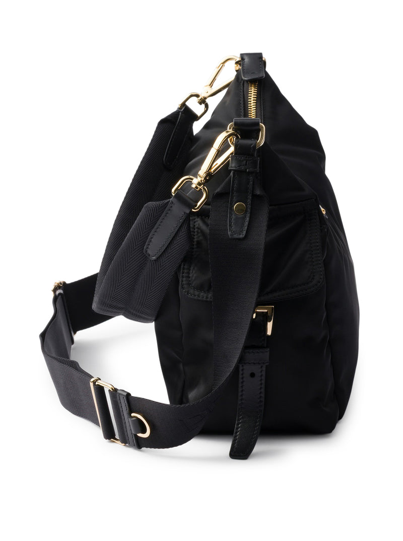 Prada Women Prada Explore Large Re-Nylon And Leather Bag PRADA