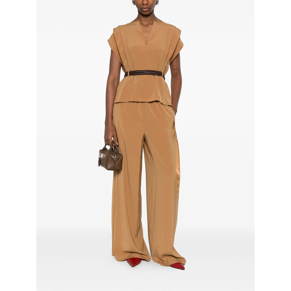 Max Mara Brown Trousers - Palazzo Pants Women MAX MARA