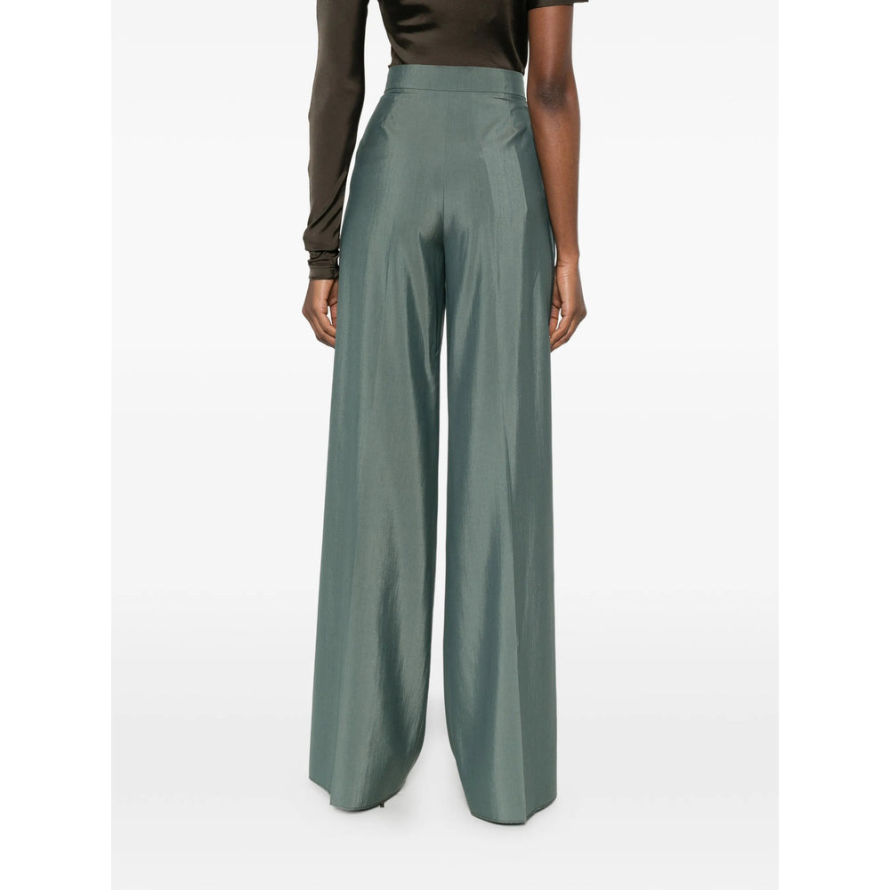 Max Mara Green Trousers - Palazzo Pants Women MAX MARA
