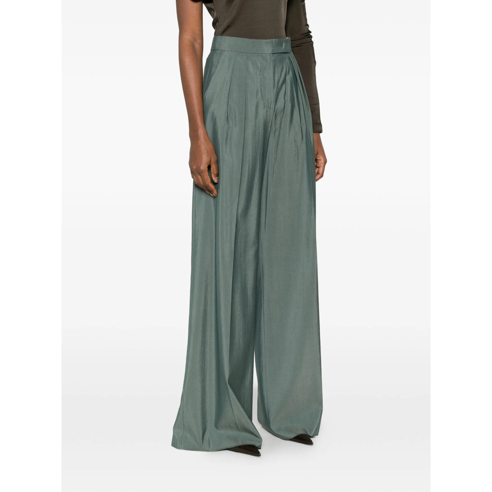 Max Mara Green Trousers - Palazzo Pants Women MAX MARA