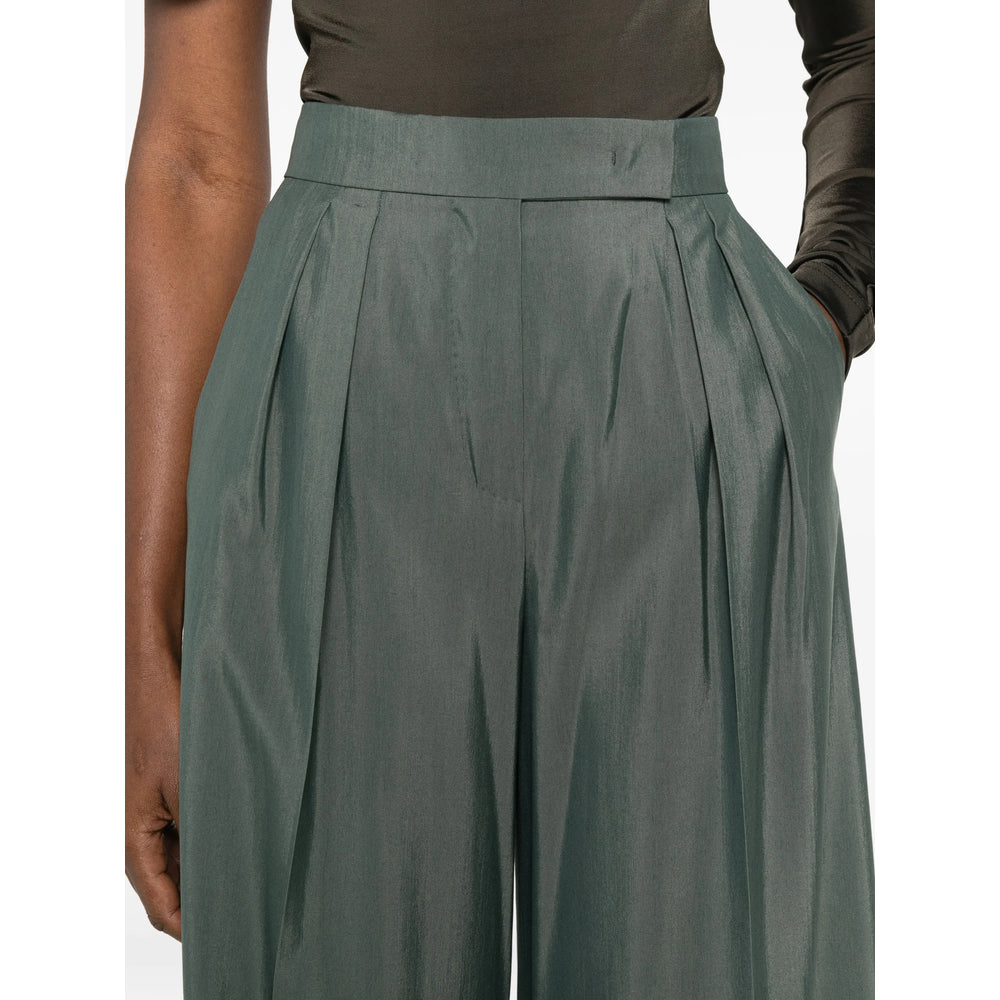 Max Mara Green Trousers - Palazzo Pants Women MAX MARA