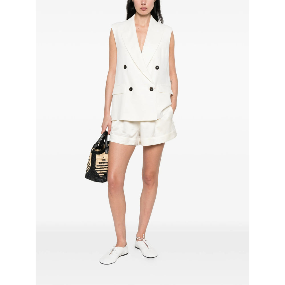 Max Mara Studio White Jackets - Waistcoat & Gilets Women MAX MARA STUDIO