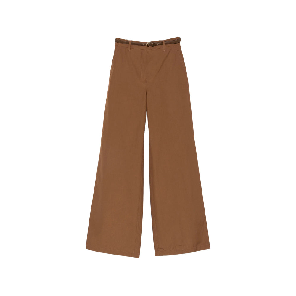Max Mara Studio Brown Trousers - High-Waisted Trousers Women MAX MARA STUDIO