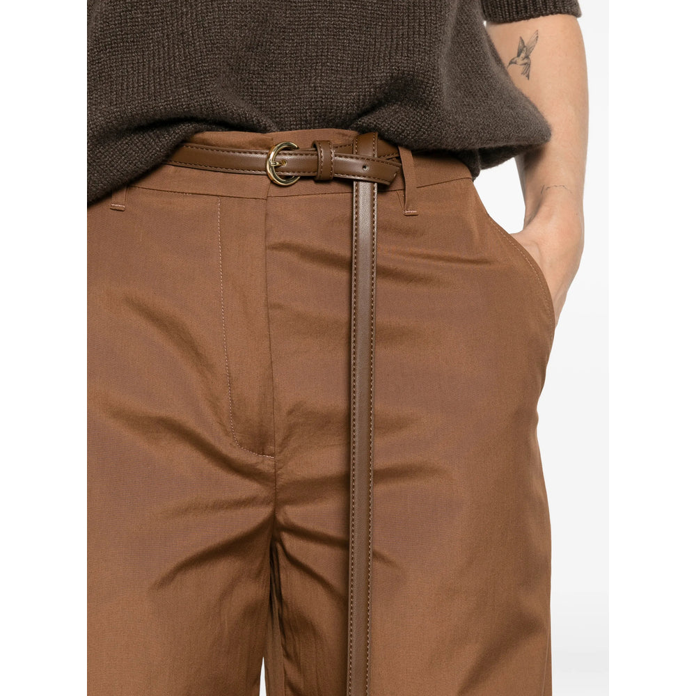 Max Mara Studio Brown Trousers - High-Waisted Trousers Women MAX MARA STUDIO
