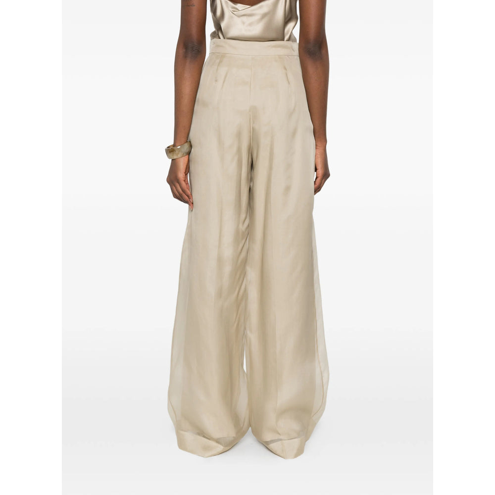 Max Mara Pianoforte Neutrals Trousers - Straight Trousers Women MAX MARA