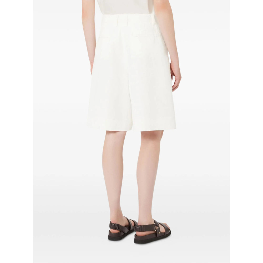 'S Max Mara White Shorts - Knee-Length Shorts Women S MAX MARA