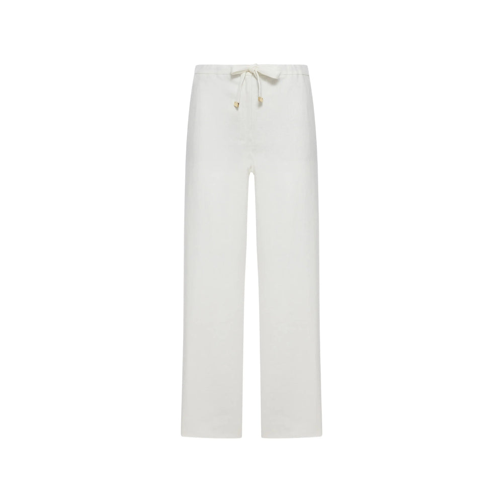 'S Max Mara White Trousers - Palazzo Pants Women S MAX MARA