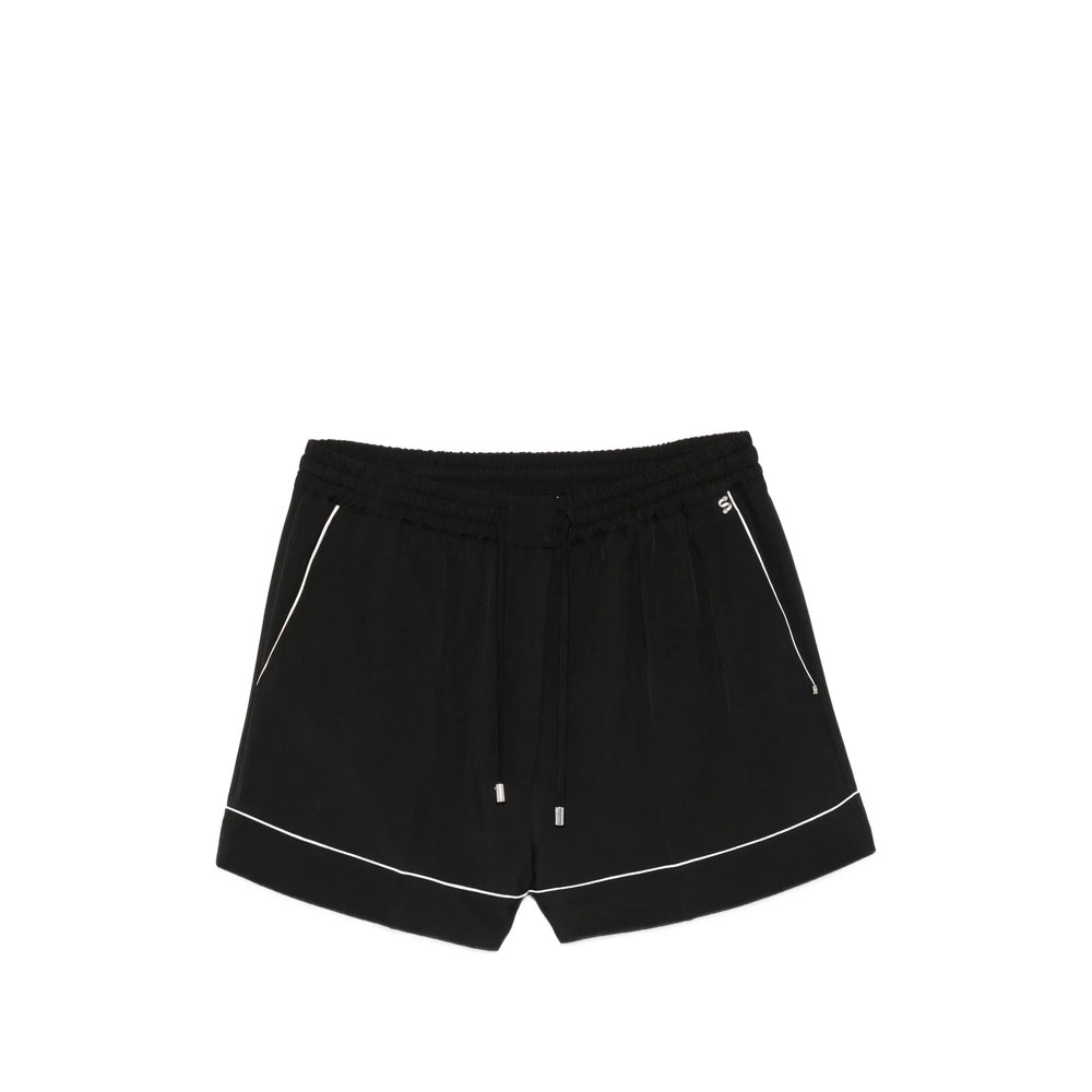 Sportmax Black Shorts - Tailored Shorts Women SPORTMAX