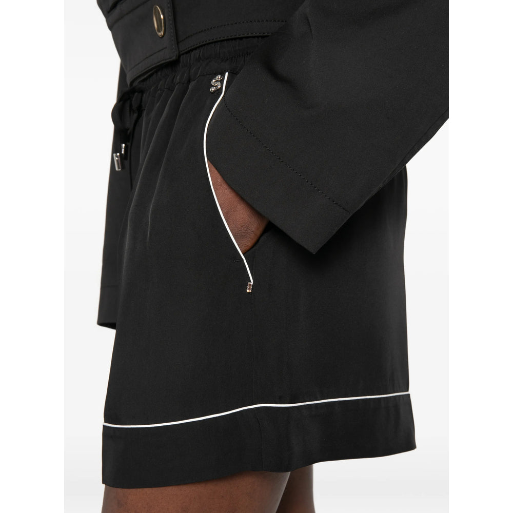 Sportmax Black Shorts - Tailored Shorts Women SPORTMAX