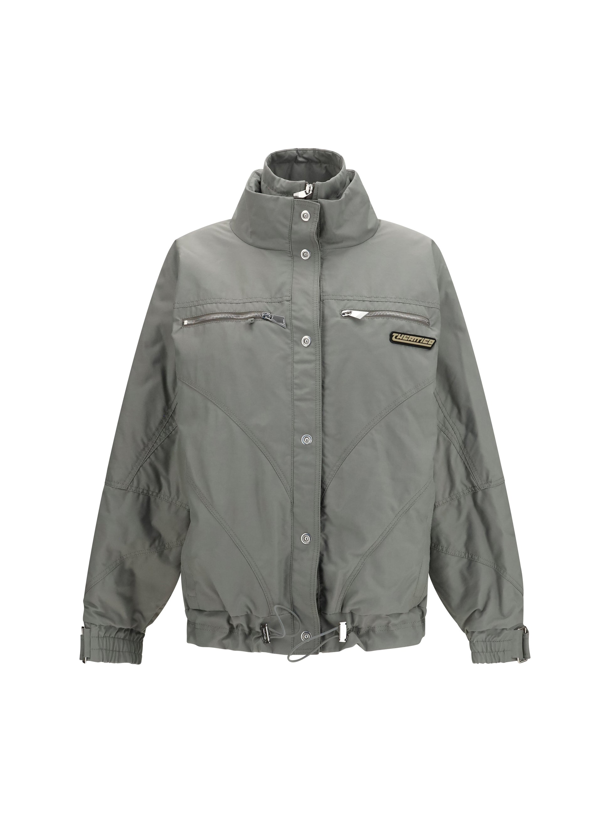 The Attico Women High-Neck Bomber With Zips THE ATTICO