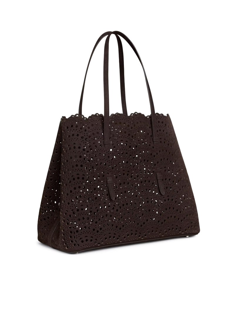 Alaia Women Mina 37 Suede Bag ALAIA