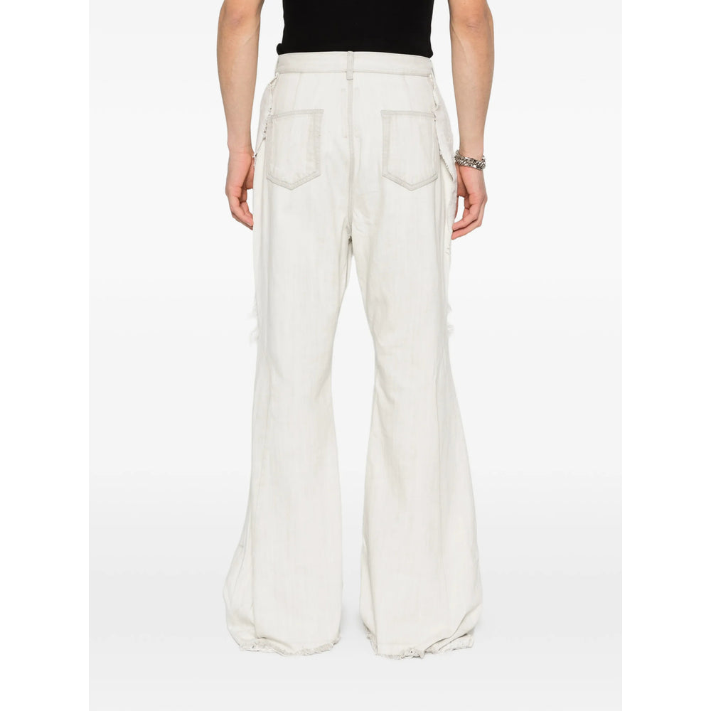 Rick Owens Drkshdw White Denim - Wide-Leg Jeans Men RICK OWENS